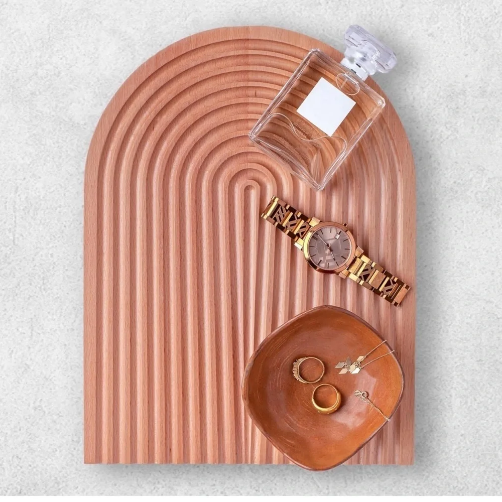 New Arch design tray wooden decorative servings tray cutting charcuterie board